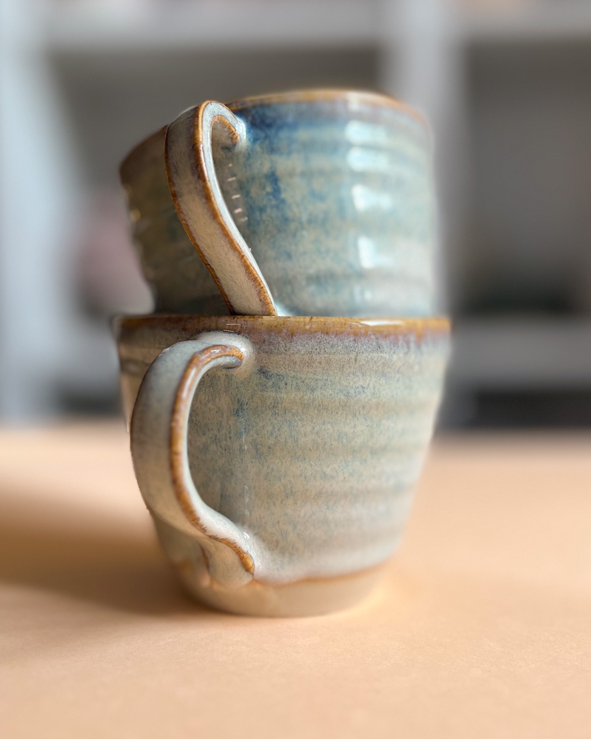 Grande tasse beige - vague de réconfort 4 Grande tasse beige - vague de réconfort – Image 4