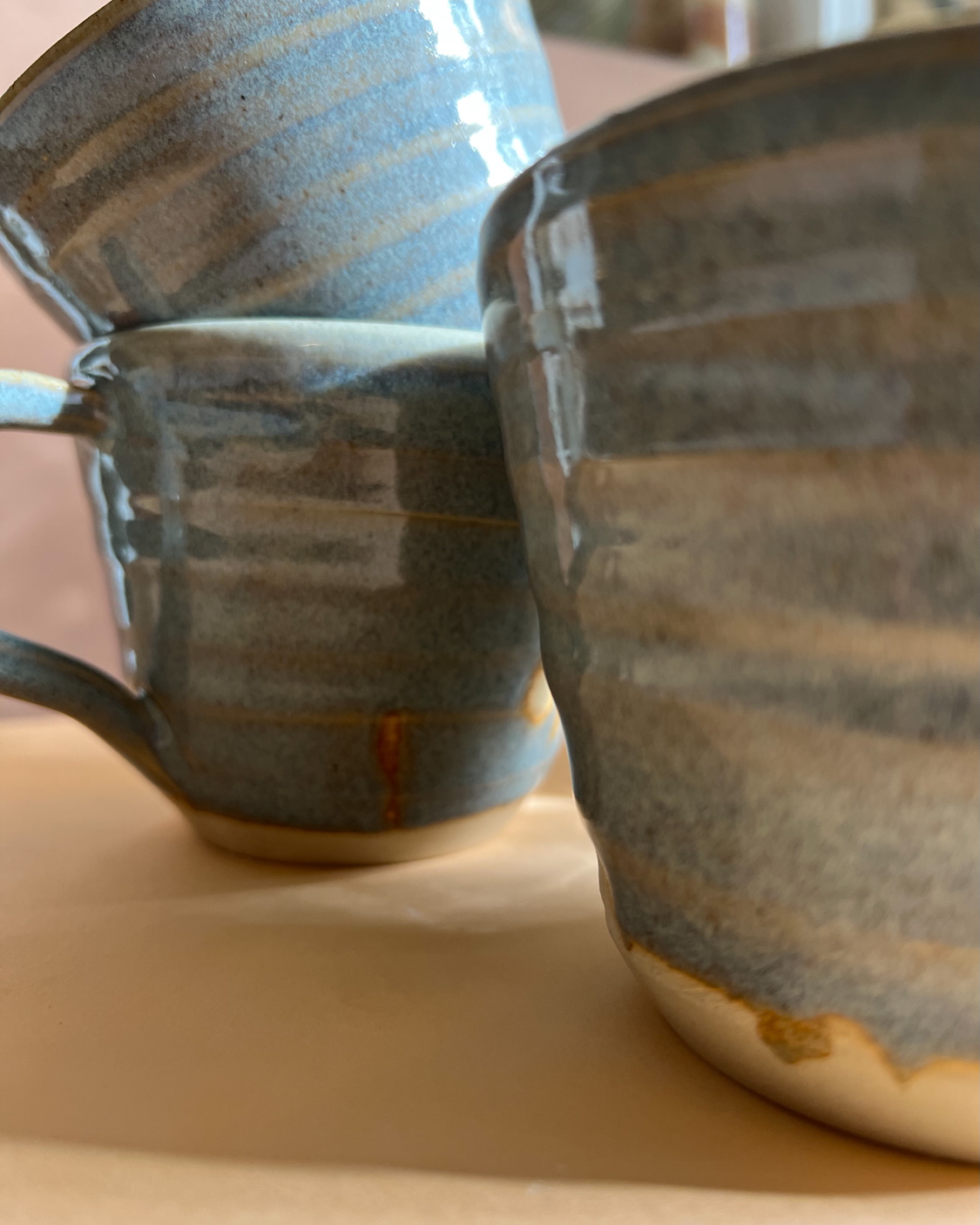 Grande tasse bleue belge - vague de réconfort 10 Grande tasse bleue belge - vague de réconfort – Image 10