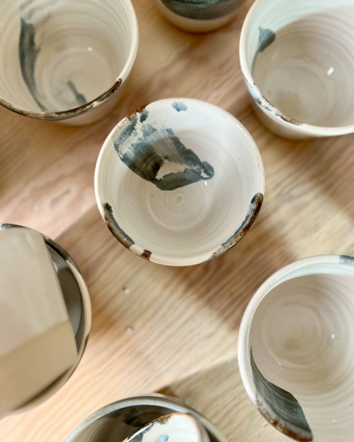 Bol à dessert noir et blanc - gris de Payne 3 Bol à dessert noir et blanc - gris de Payne – Image 3