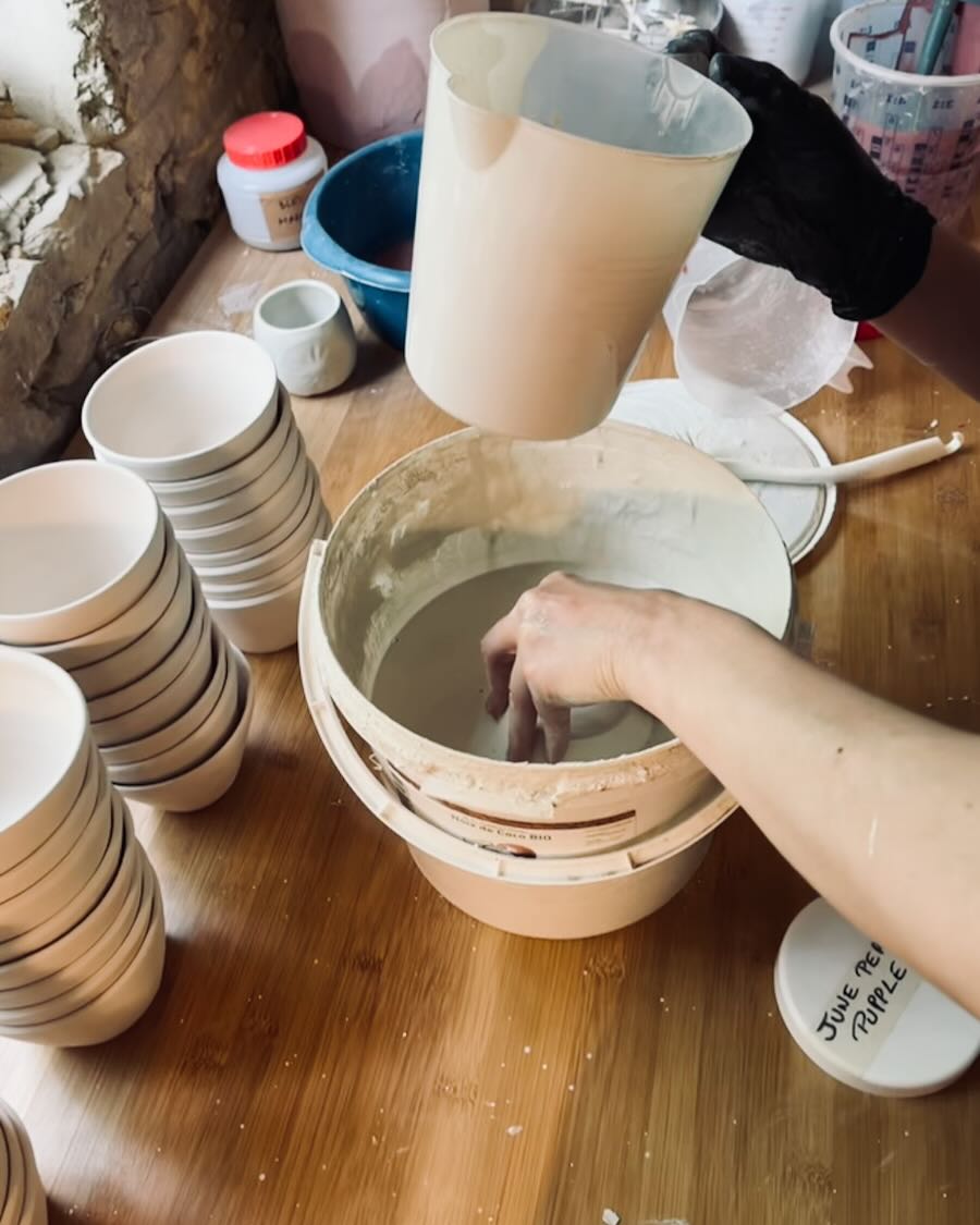 Emaillage des bols à dessert